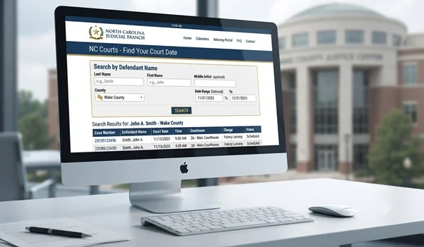 NC Court Dates by Defendant Name: How to Search North Carolina Court Dates (2026)